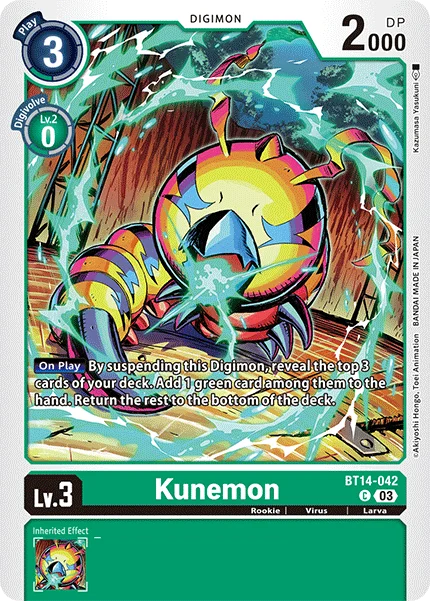 Kunemon 「BT14-042」「EN」