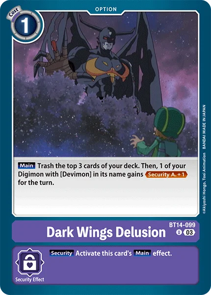 Dark Wings Delusion 「BT14-099」「EN」