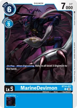 MarineDevimon — BT-14: Booster Blast Ace #BT14-027 · Digimon