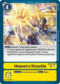 Heaven's Knuckle 「BT14-094」「EN」