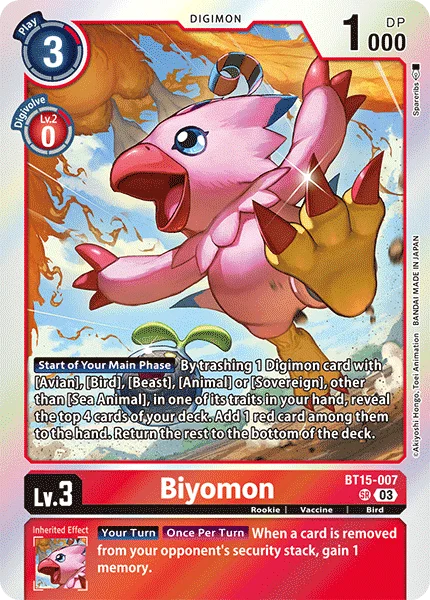 Biyomon 「BT15-007」「EN」