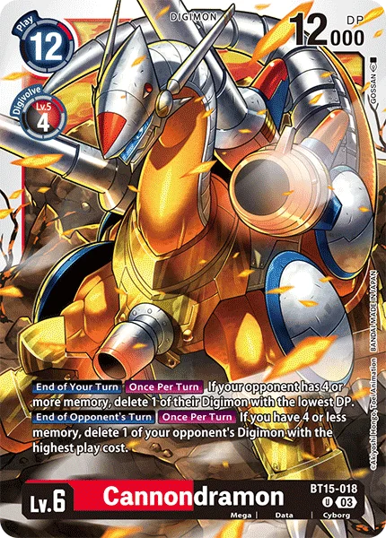 Cannondramon 「BT15-018」「EN」