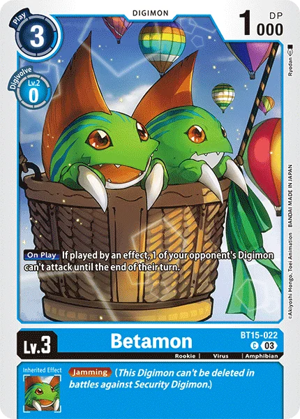 Betamon 「BT15-022」「EN」