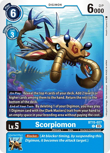 Scorpiomon 「BT15-027」「EN」