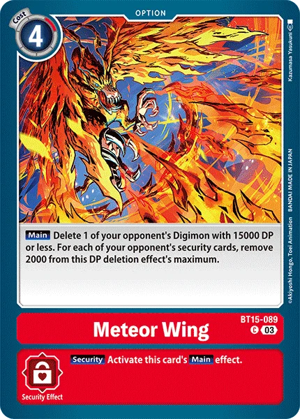 Meteor Wing 「BT15-089」「EN」