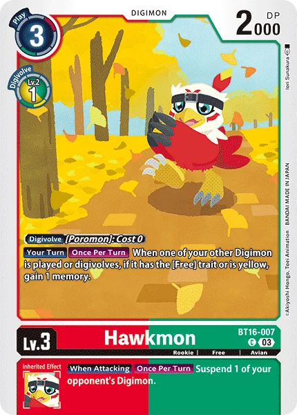 Hawkmon 「BT16-007」「EN」