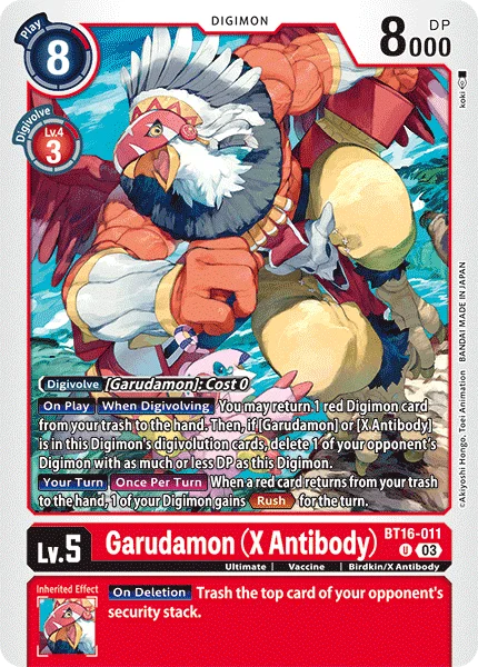 Garudamon (X Antibody) 「BT16-011」「EN」