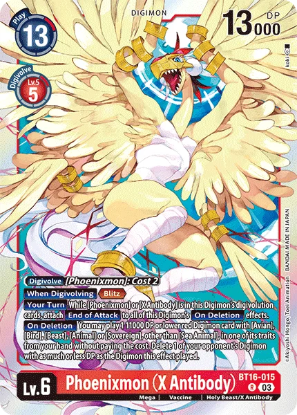 Phoenixmon (X Antibody) 「BT16-015」「EN」