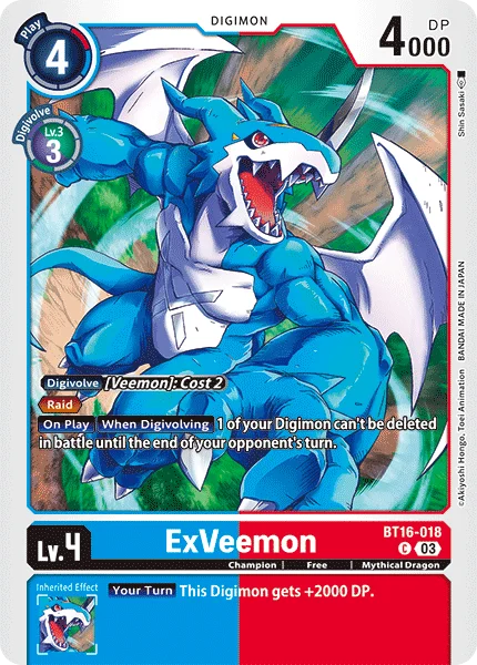 ExVeemon 「BT16-018」「EN」