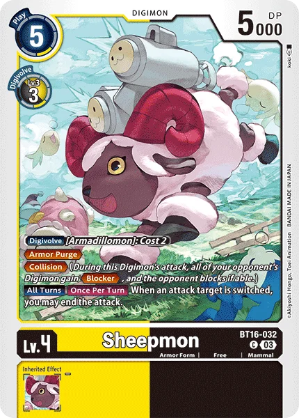 Sheepmon 「BT16-032」「EN」