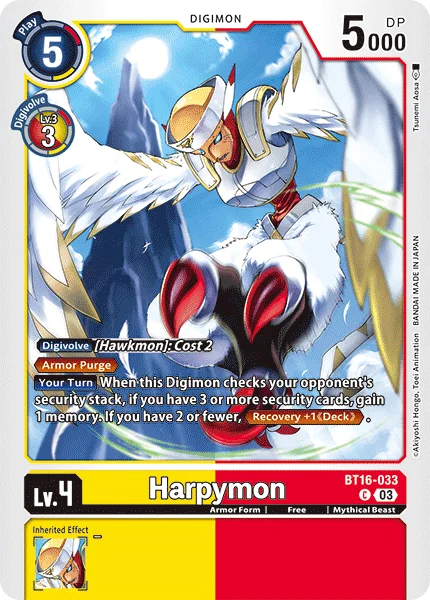 Harpymon 「BT16-033」「EN」