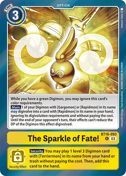 The Sparkle of Fate! 「BT16-093」「EN」