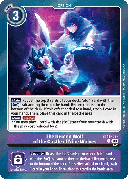 The Demon Wolf of the Castle of Nine Wolves 「BT16-099」「EN」