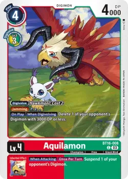Aquilamon — BT-16: Booster Beginning Observer #BT16-008 · Digimon