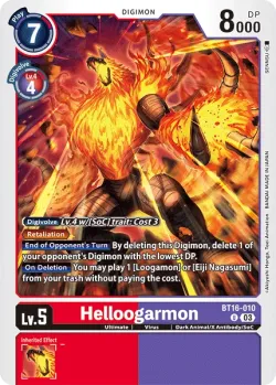 Helloogarmon — Pre-Release Pack Beginning Observer #BT16-010 · Digimon
