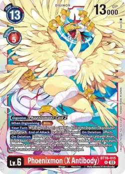 Phoenixmon (X Antibody) — Pre-Release Pack Beginning Observer #BT16-015 · Digimon