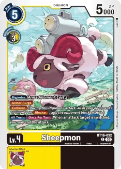 Sheepmon — BT-16: Booster Beginning Observer #BT16-032 · Digimon