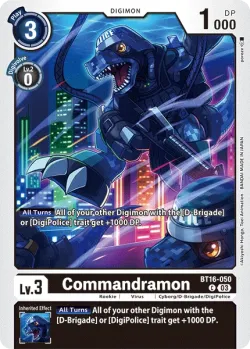 Commandramon — BT-16: Booster Beginning Observer #BT16-050 · Digimon