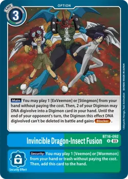 Invincible Dragon-Insect Fusion 「BT16-092」「EN」