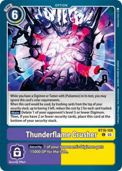 Thunderflame Crusher 「BT16-100」「EN」
