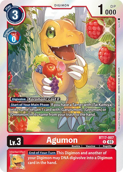 Agumon 「BT17-007」「EN」