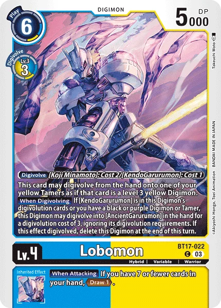 Lobomon 「BT17-022」「EN」