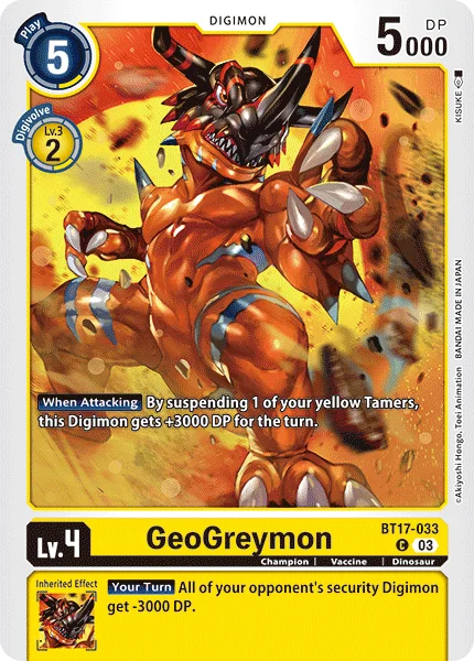 GeoGreymon 「BT17-033」「EN」
