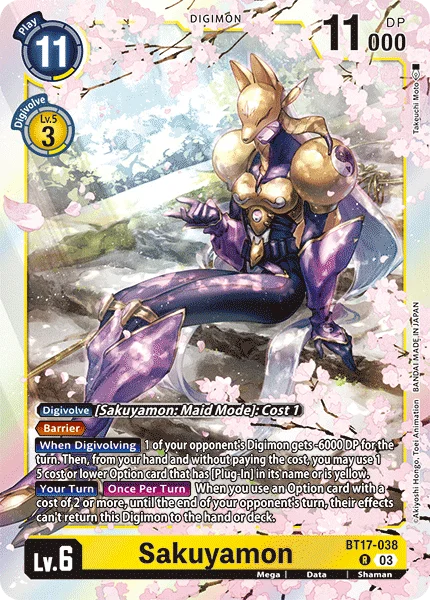 Sakuyamon 「BT17-038」「EN」