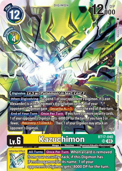 Kazuchimon 「BT17-040」「EN」