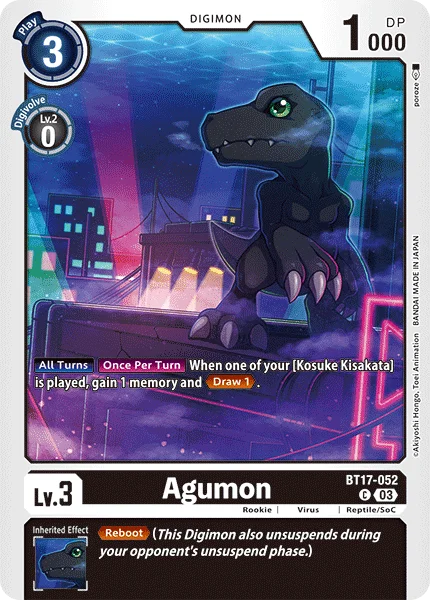 Agumon 「BT17-052」「EN」