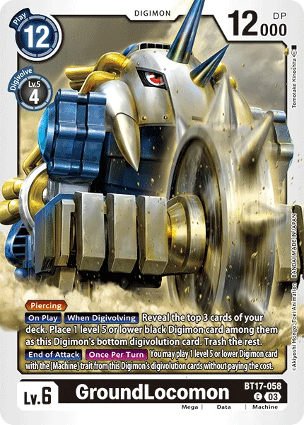 GroundLocomon 「BT17-058」「EN」