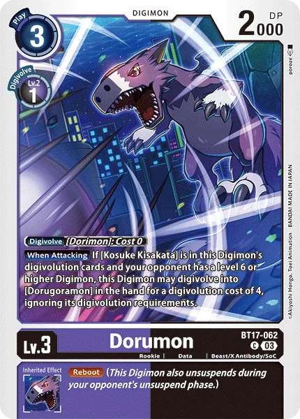 Dorumon 「BT17-062」「EN」