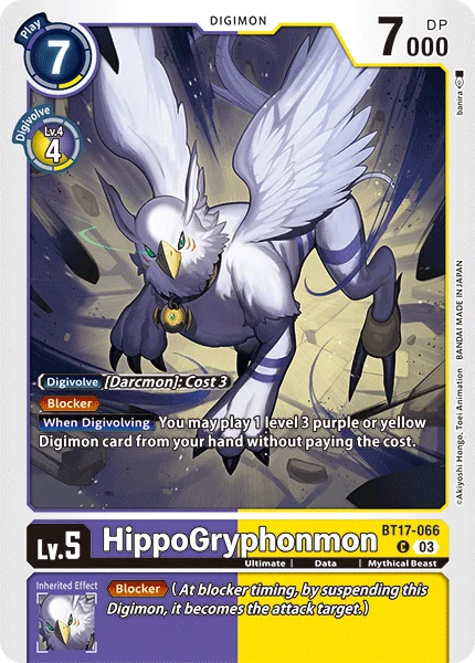 HippoGryphonmon 「BT17-066」「EN」