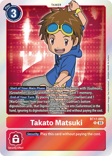 Takato Matsuki 「BT17-080」「EN」