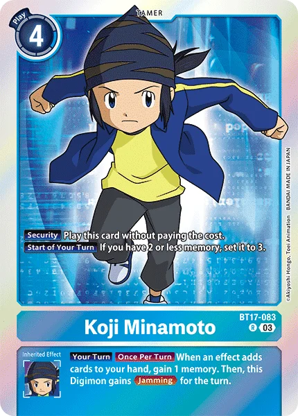 Koji Minamoto 「BT17-083」「EN」