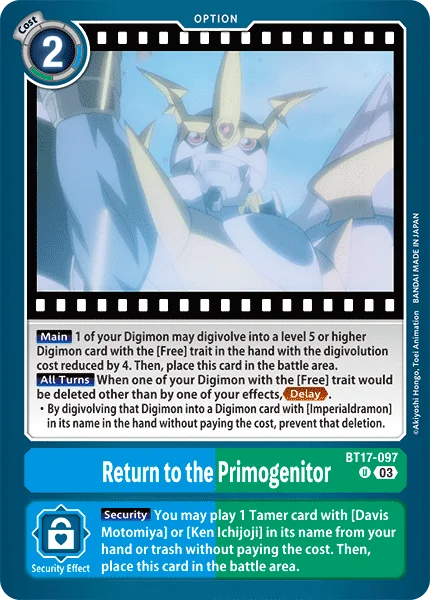 Return to the Primogenitor 「BT17-097」「EN」