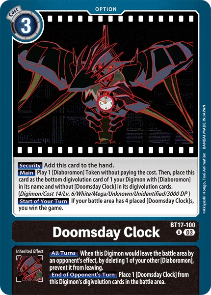 Doomsday Clock 「BT17-100」「EN」