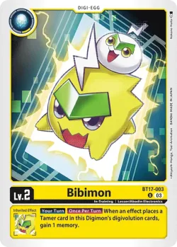 Bibimon — Pre-Release Pack Secret Crisis #BT17-003 · Digimon