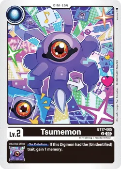 Tsumemon — Pre-Release Pack Secret Crisis #BT17-005 · Digimon