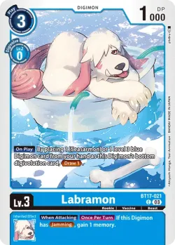 Labramon — BT-17: Booster Secret Crisis #BT17-021 · Digimon