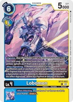 Lobomon 「BT17-022」「EN」