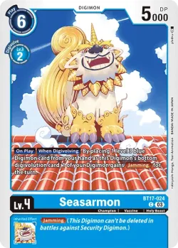 Seasarmon — BT-17: Booster Secret Crisis #BT17-024 · Digimon