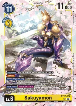 Sakuyamon — Pre-Release Pack Secret Crisis #BT17-038 · Digimon