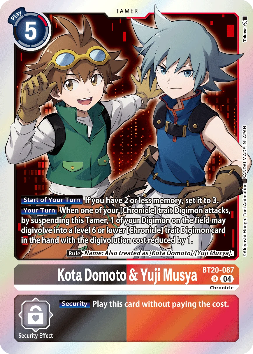 Kota Domoto & Yuji Musya 「BT20-087」「EN」