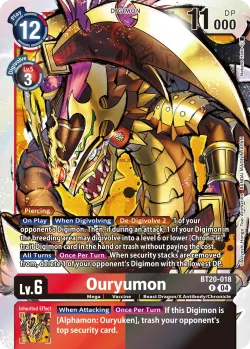 Ouryumon — BT-20: Booster Over the X #BT20-018 · Digimon