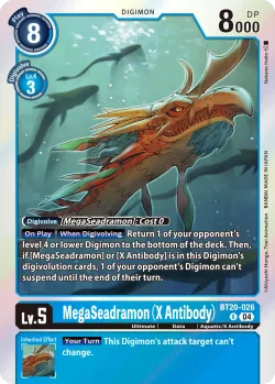 MegaSeadramon (X Antibody) — BT-20: Booster Over the X #BT20-026 · Digimon