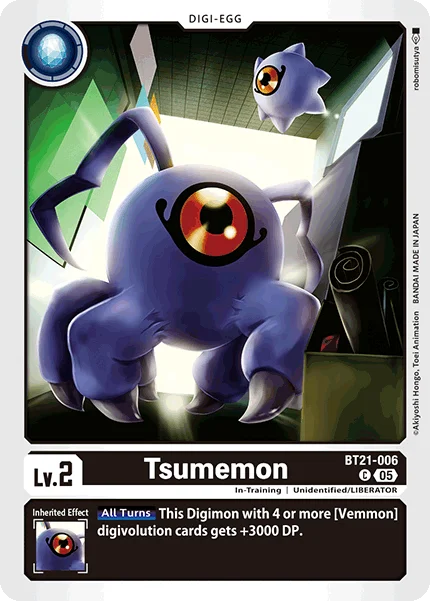Tsumemon 「BT21-006」「EN」