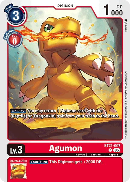 Agumon 「BT21-007」「EN」