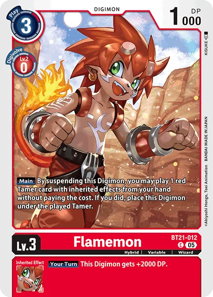 Flamemon 「BT21-012」「EN」