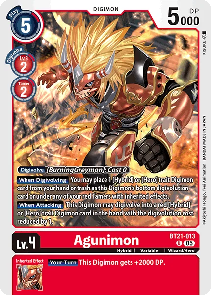 Agunimon 「BT21-013」「EN」